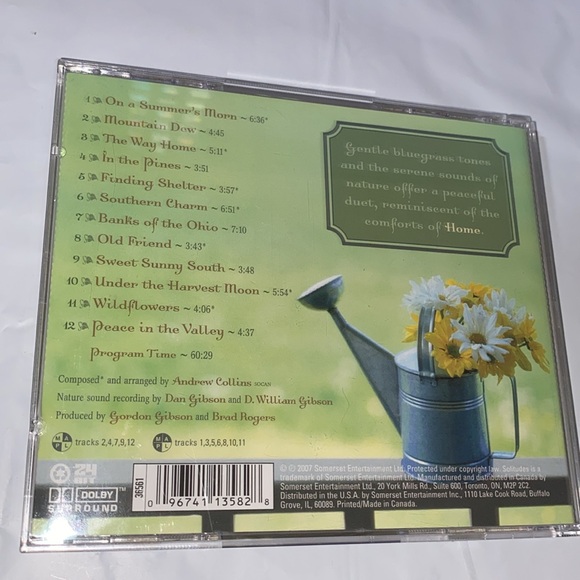 Home Peaceful Bluegrass Music CD Solitudes - Picture 3 of 3